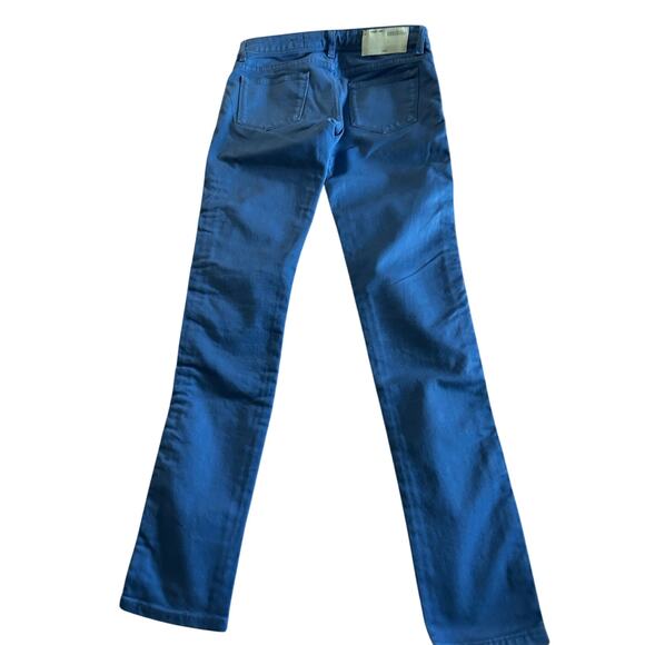 Authentic Off-White Bold Blue Skinny Jeans - Designer Streetwear Size 26 EUC - Picture 2 of 13